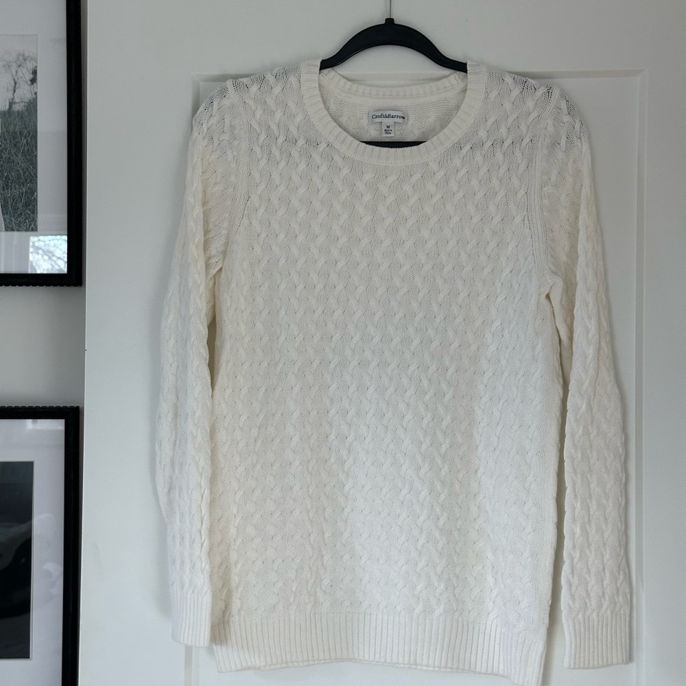 Croft & Barrow Extra Soft Cable Crewneck Sweater - Picture 6 of 9